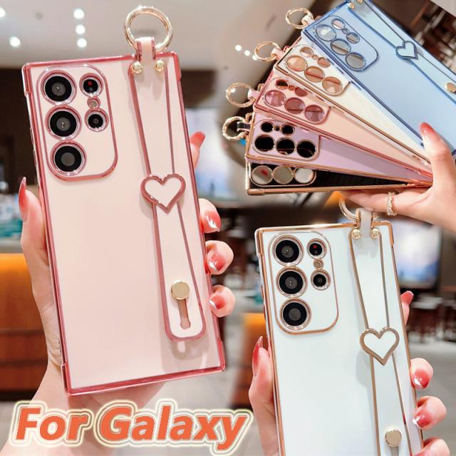 Samsung Galaxy S23 ピンク 背面ひびあり ケース付き Samsung Galaxy S23 Ultra ケース CASE 衝撃に強い スマホ保護 2